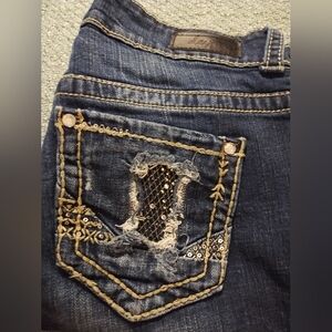 Daytrip Dark Blue Distressed Jeans